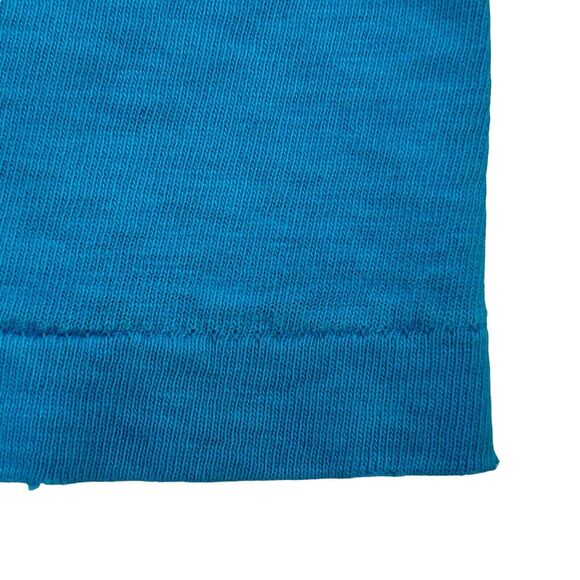 Vintage 80s Volkswagen Beetle Car Custom T Shirt VW Bug Azusa USA Blue L Large - Picture 12 of 13